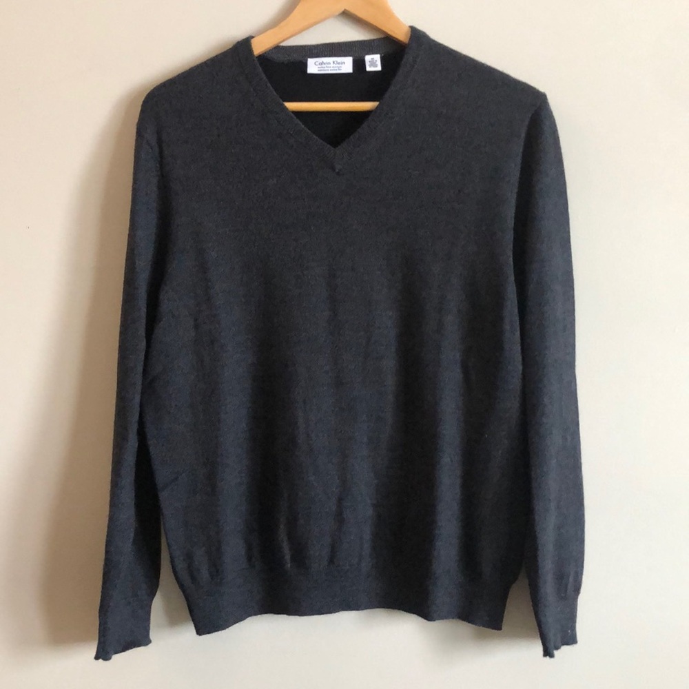 Calvin Klein Merino Wool V-Neck Sweater